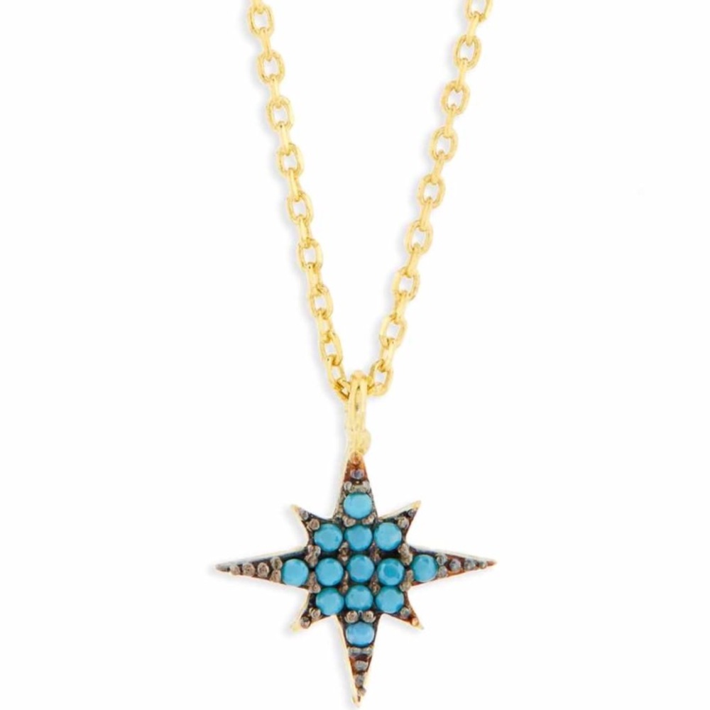 Karen London 14kt gold/turquoise ‘Blissful’ NIB